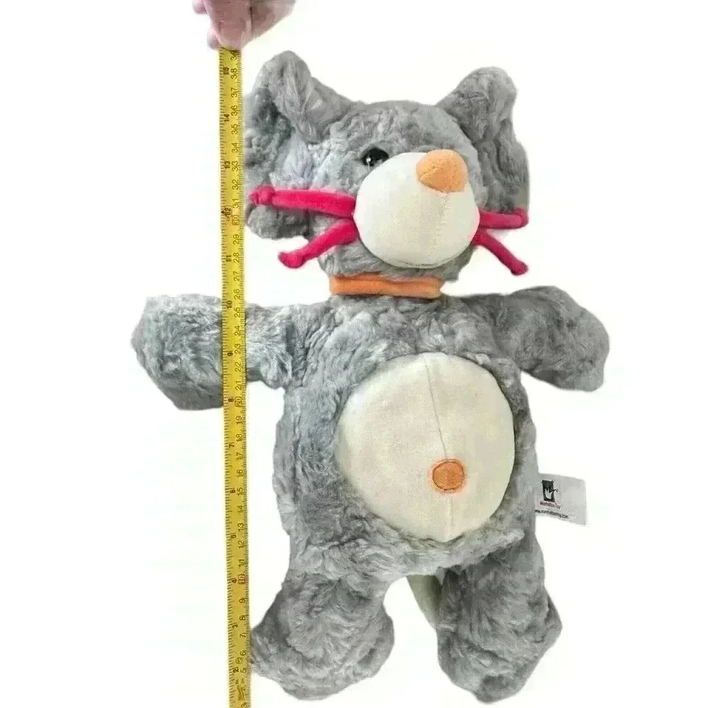 Manhattan Toy Grey Plush Mouse Red Yellow‎ Stuffed Animal Good Condition Stuffie